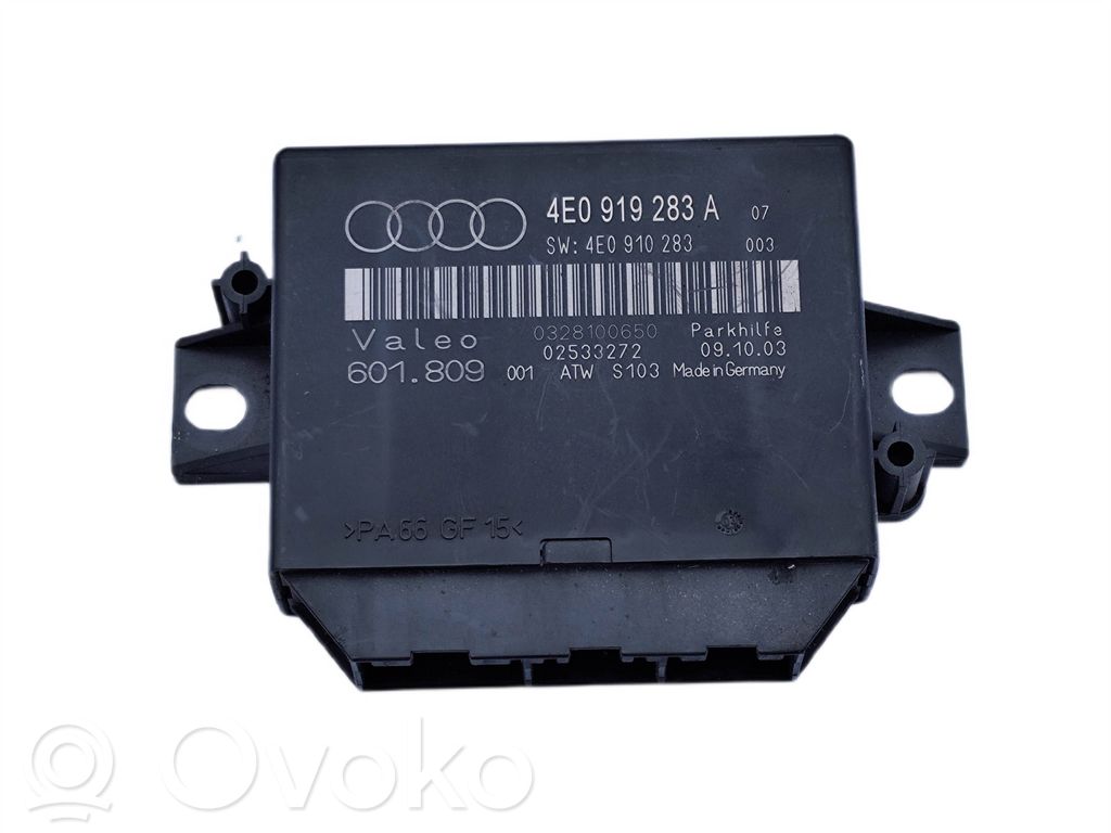 Audi A8 S8 D3 4E Unitate/modul de comandă parcare PDC 