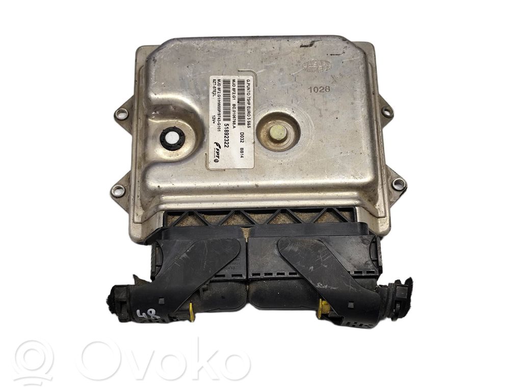 Engine control unit/module ECU   51892322,BC0106768A,MJD8F2G1