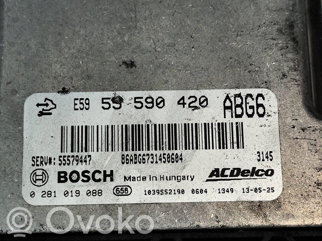 Engine control unit/module ECU   55590420,0281019088,55579447,ABG6