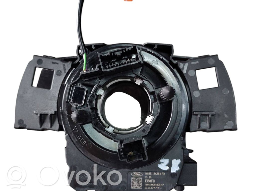 Ford Fiesta Airbag slip ring squib (SRS ring) 