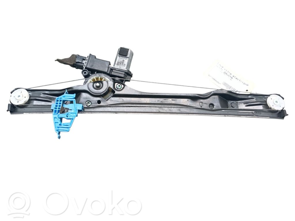 Front door window regulator with motor   95526063