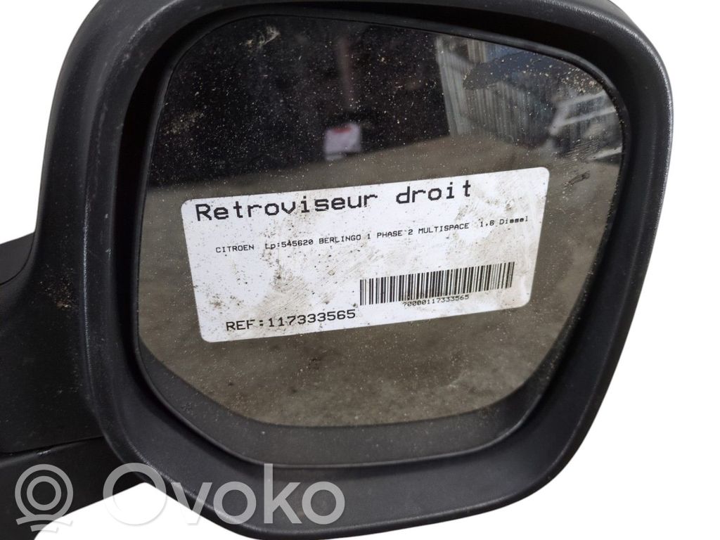 Citroen Berlingo Manualne lusterko boczne drzwi przednich 