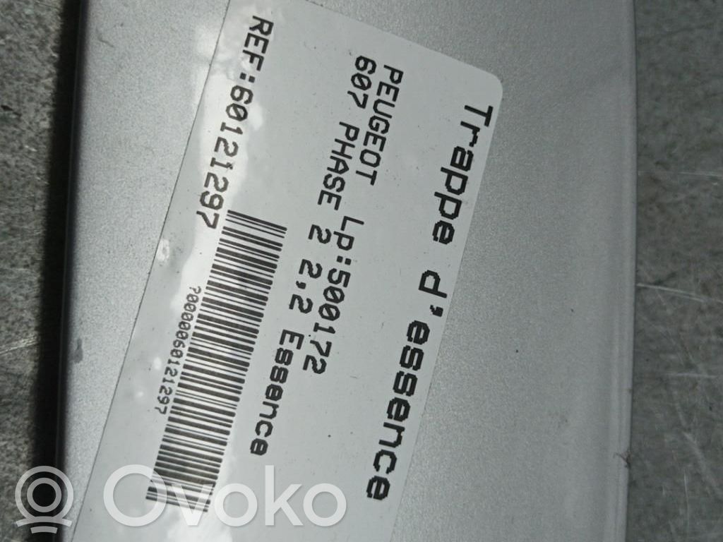 Peugeot 607 Klapka wlewu paliwa 