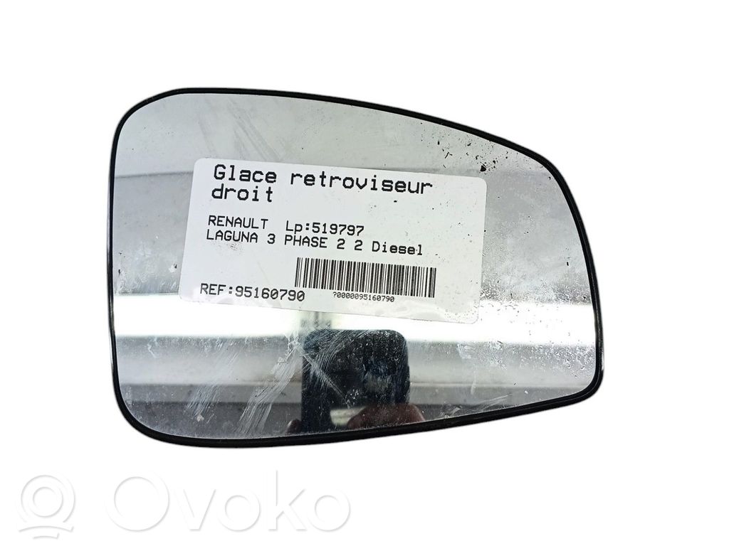 Renault Laguna III Wkład lusterka drzwi przednich 