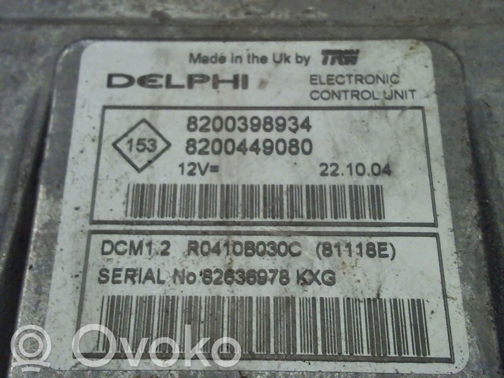 Renault Modus Engine control unit/module 