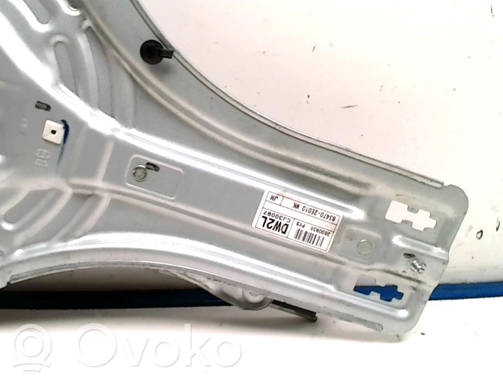 Hyundai Tucson JM Meccanismo di sollevamento del finestrino posteriore senza motorino 