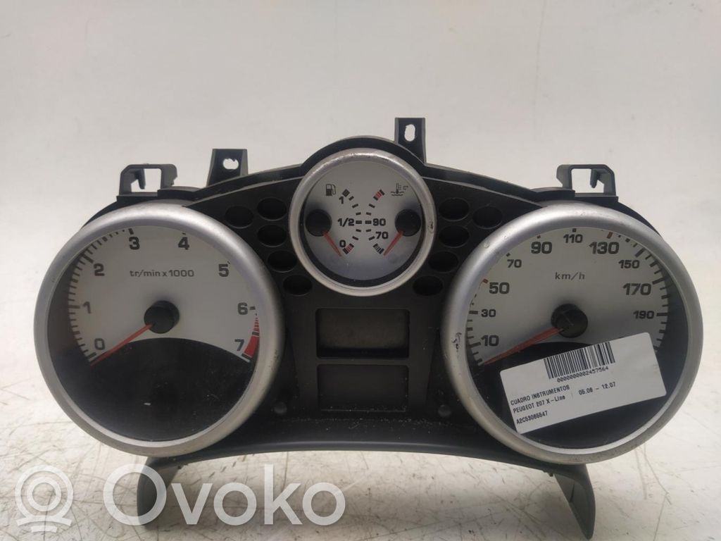 Peugeot 207 Tachimetro (quadro strumenti)
