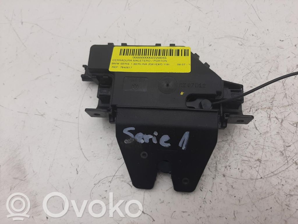Tailgate/trunk/boot lock/catch/latch   7840617