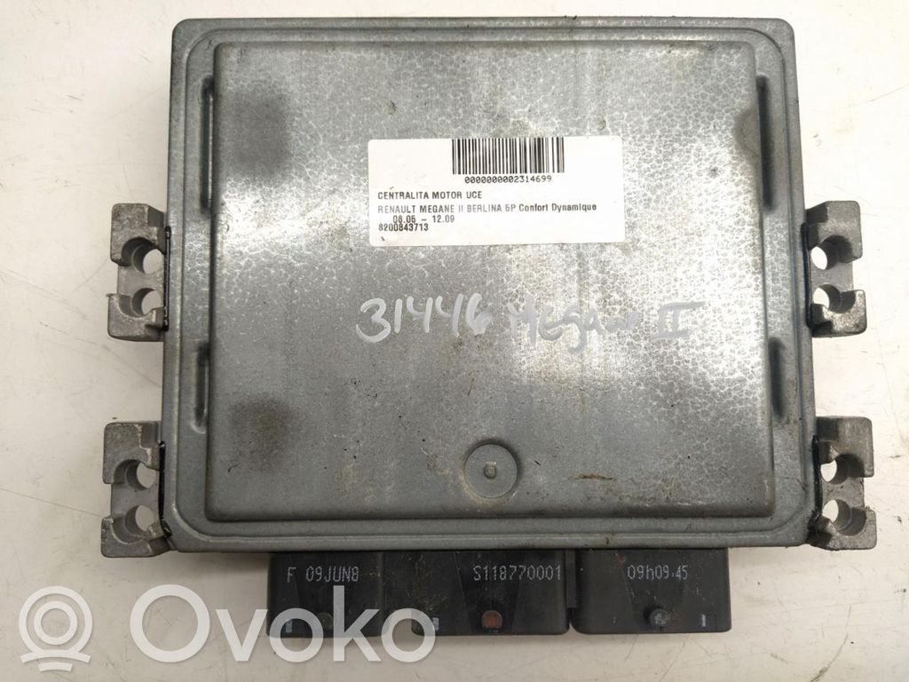 Renault Megane II Unitate control motor/modul ECU 