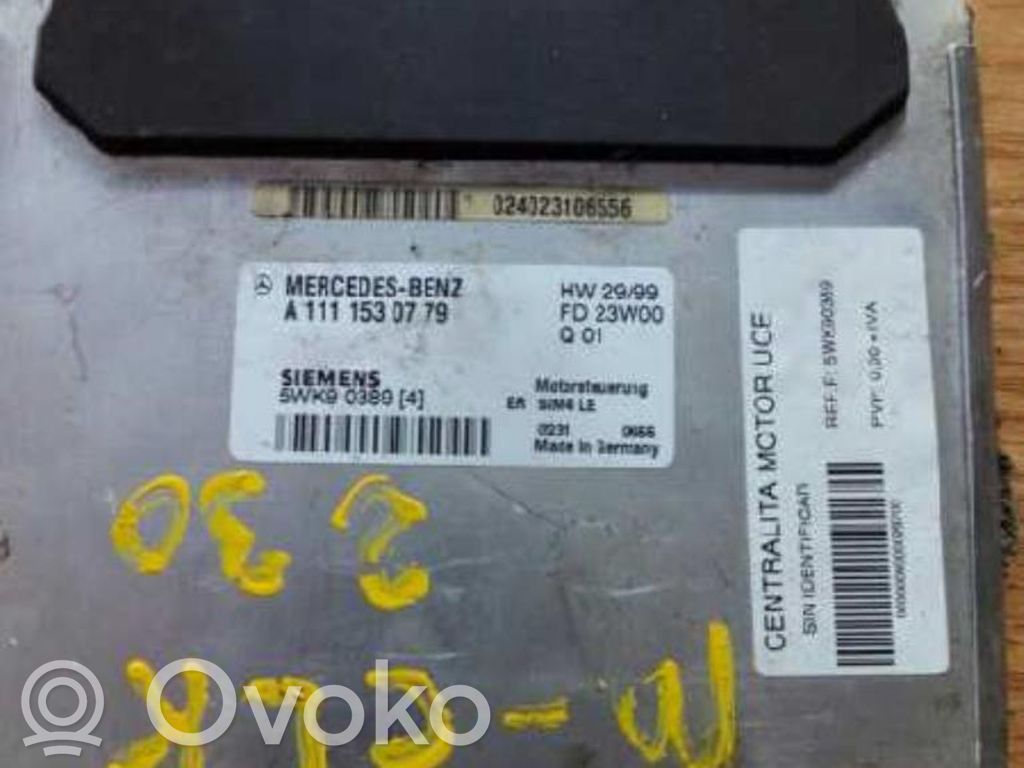 Mercedes-Benz CLK A209 C209 Centralina/modulo motore ECU 