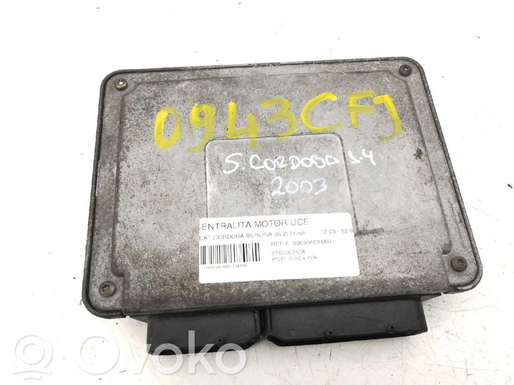 Unité de commande, module ECU de moteur   036906034AH