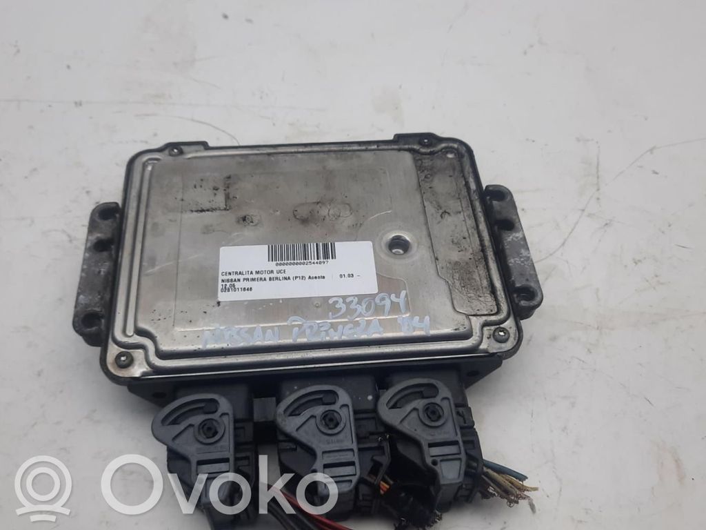 Unidad de control/módulo ECU del motor   0281011646