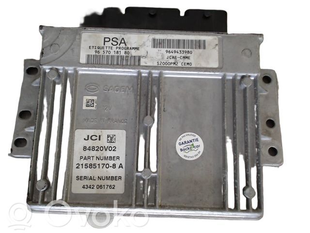 Citroen C3 Engine control unit/module ECU 