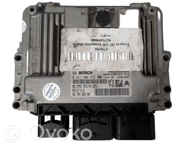 Peugeot 207 Engine control unit/module ECU 