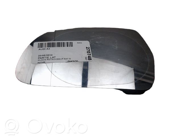 Audi A3 S3 A3 Sportback 8P Wing mirror glass 