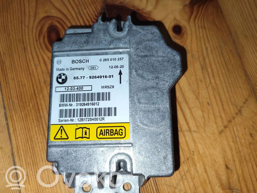 Turvatyynyn ohjainlaite/moduuli   9264916,319264916012,0285010257