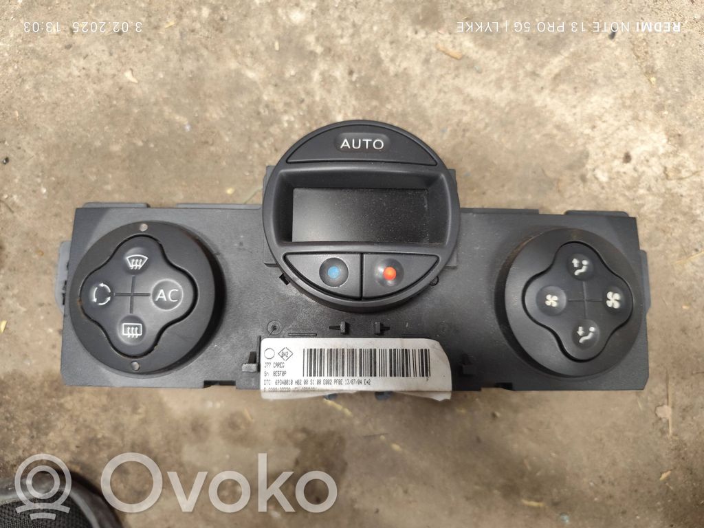 Renault Modus Climate control unit 