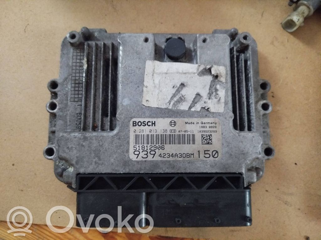 Engine control unit/module   0281013138,51812906,4234A30BM