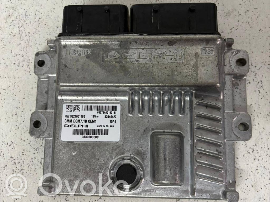 Engine control unit/module ECU   HW9824601180,9839383580,42046427,DCM71B