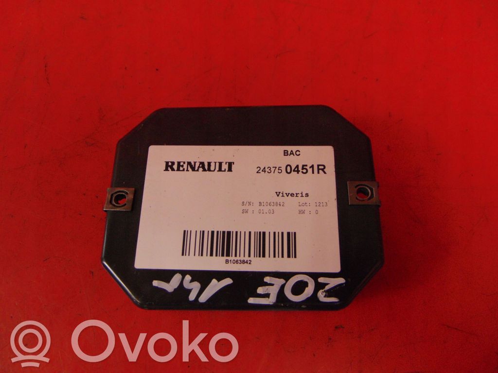Renault Zoe Other control units/modules 