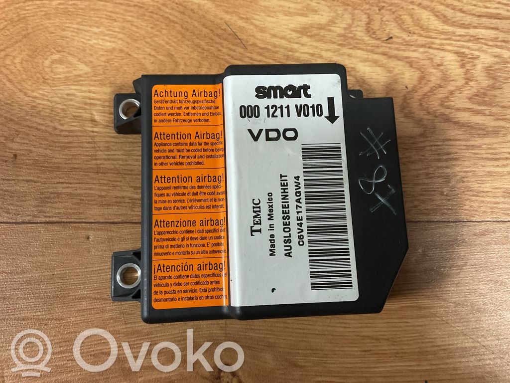 Smart ForTwo I Airbag control unit/module 
