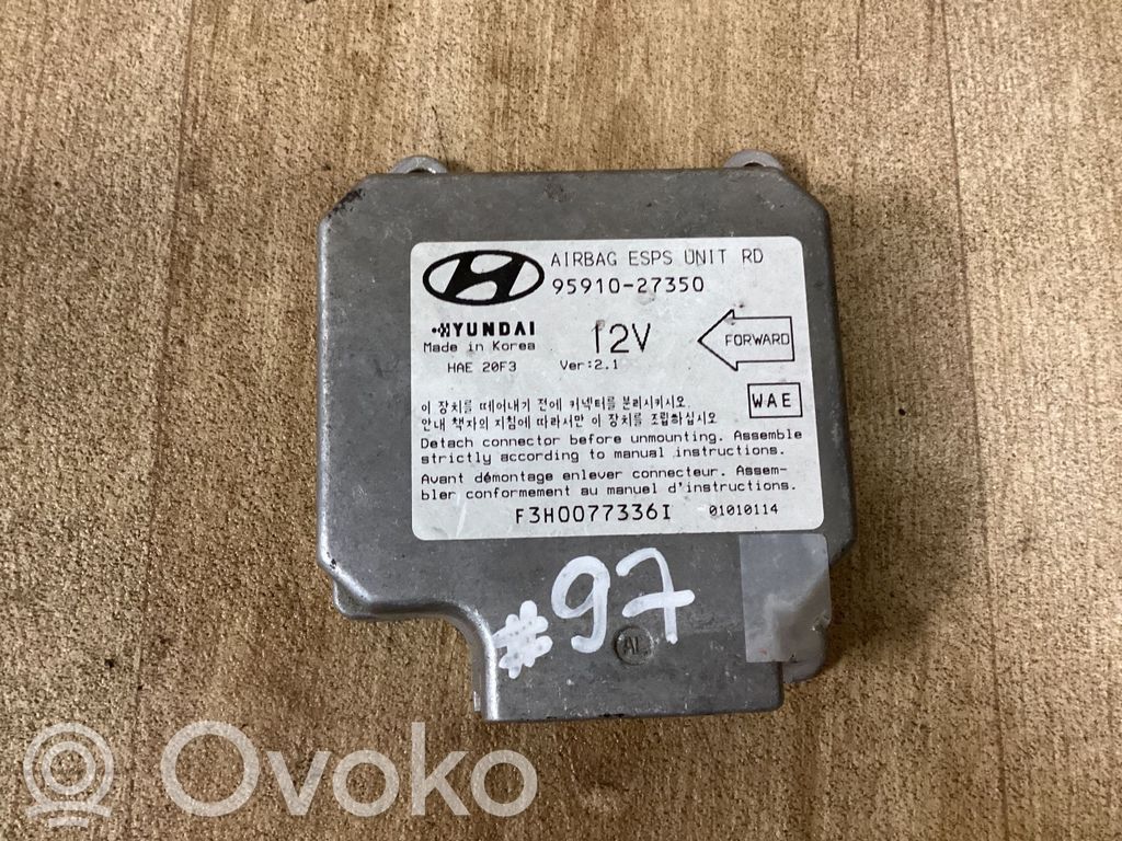Hyundai Coupe Airbag control unit/module 