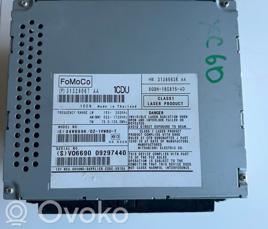 Volvo XC60 Zmieniarka płyt CD/DVD 