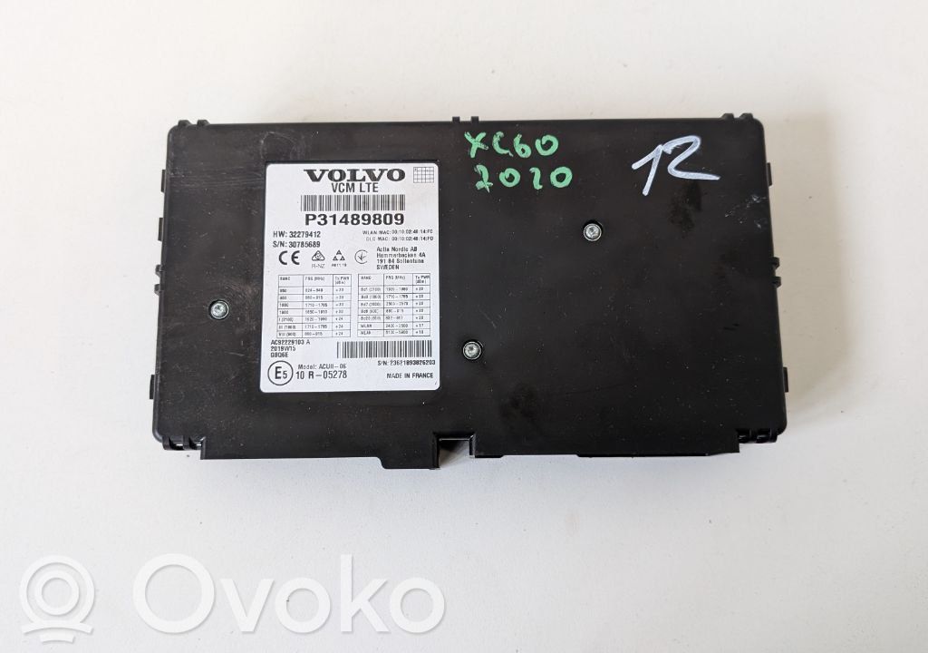 Volvo XC60 GPS navigation control unit/module 