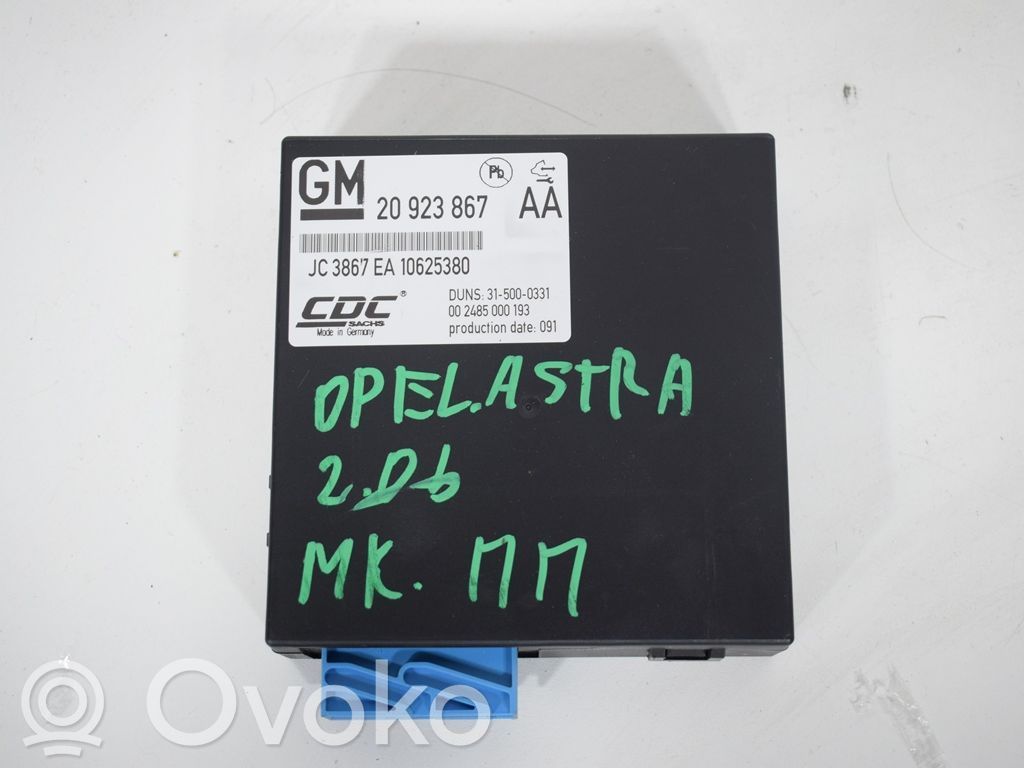 Module de commande suspension   20923867AA