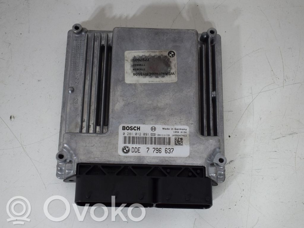 Engine control unit/module ECU   7796637,0281012091