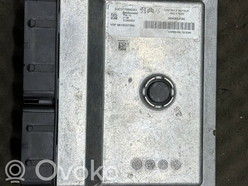 Sterownik / Moduł ECU   9840853180VV,9840853180,A3C0776880001,9815037580