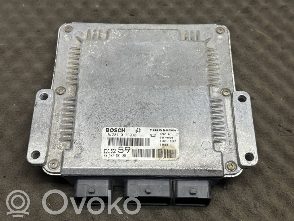 Engine control unit/module   9646719180VAR,9646719180