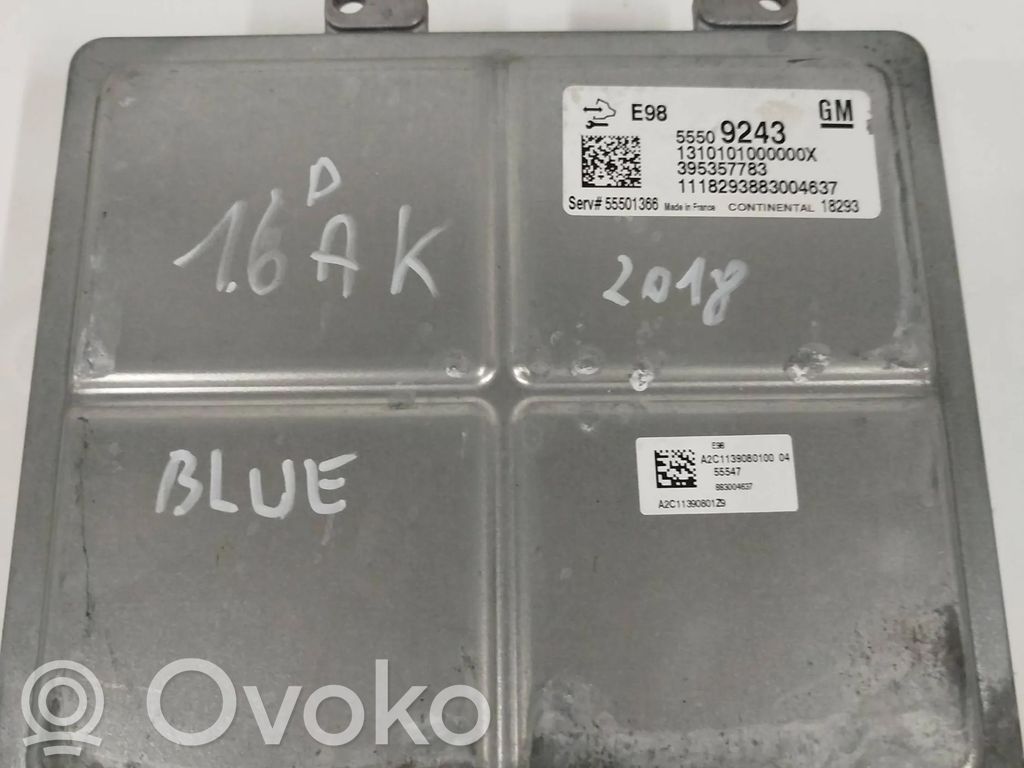 Opel Astra K Engine control unit/module 
