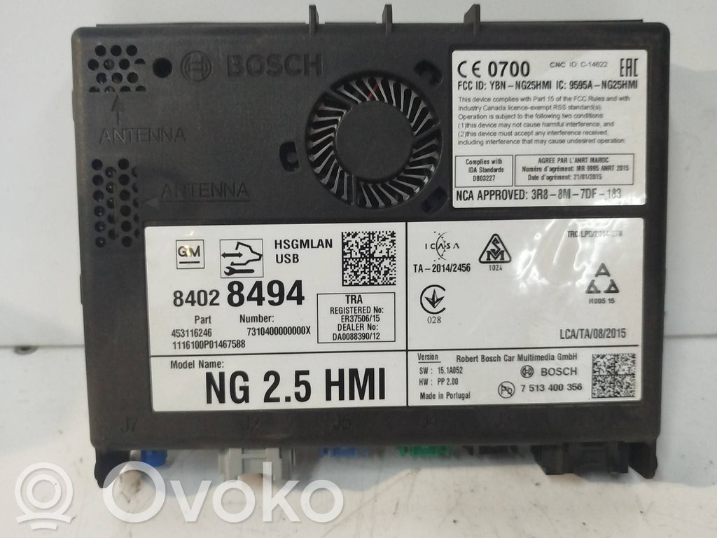 Opel Insignia A GPS navigation control unit/module 