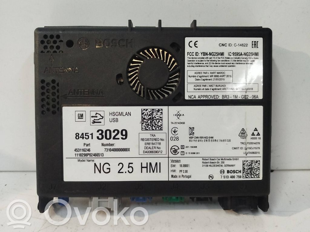 Opel Astra K Unité / module navigation GPS 