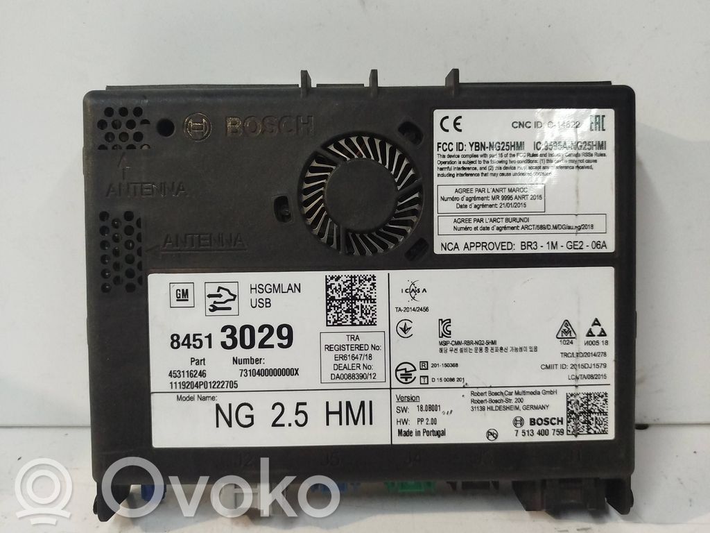 Opel Astra K Unité / module navigation GPS 