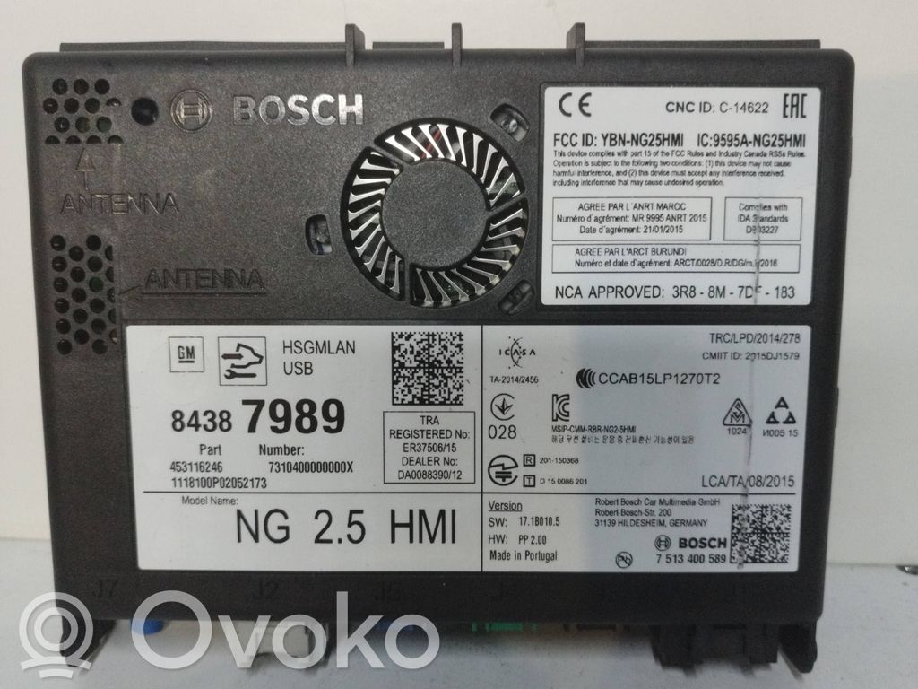 Opel Astra K Autres unités de commande / modules 