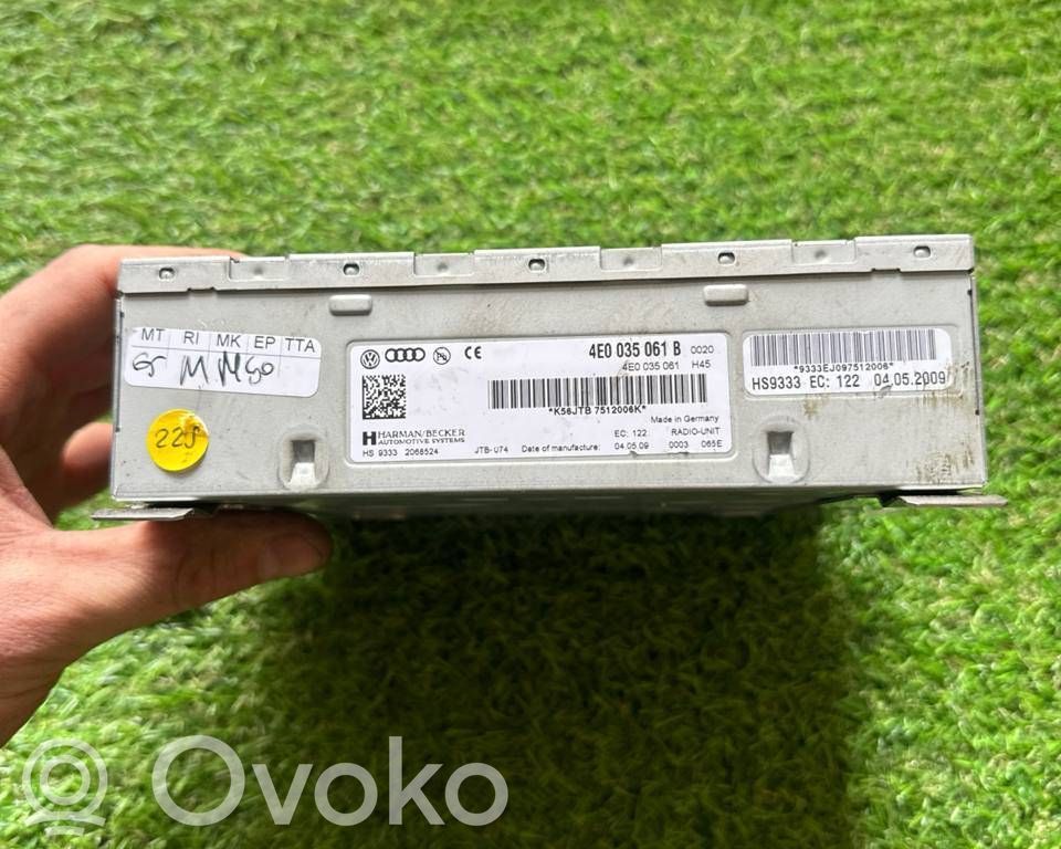 Audi A8 S8 D3 4E Radio / CD/DVD atskaņotājs / navigācija 