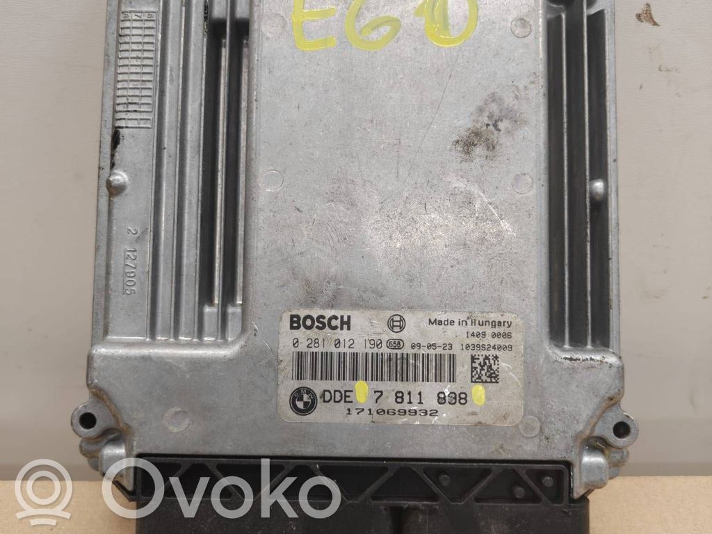 Moottorin ohjainlaite/moduuli   0281012190,7811898