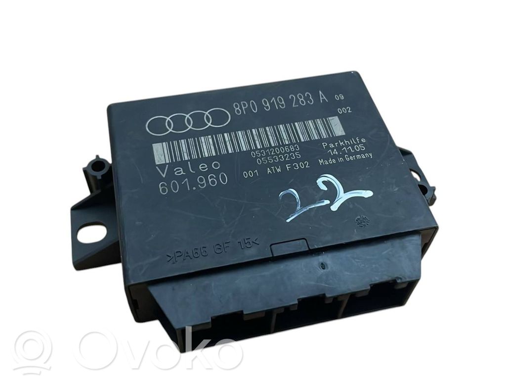 Audi A3 S3 8P Pysäköintitutkan (PCD) ohjainlaite/moduuli 