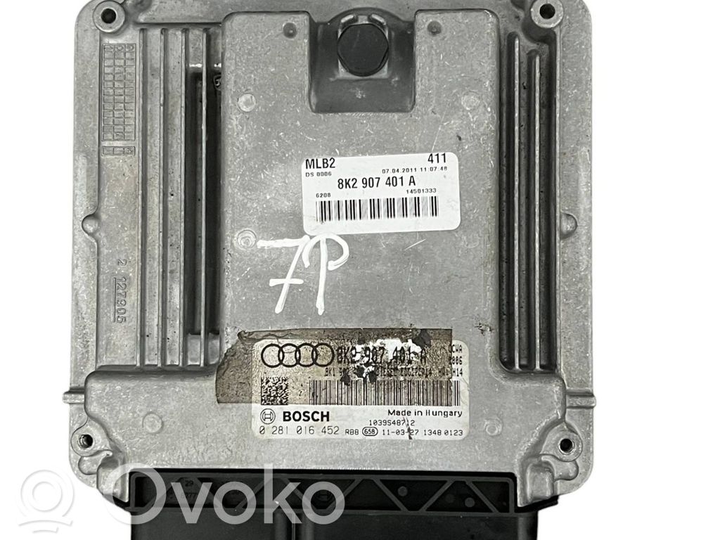Engine control unit/module   8K2907401A,1039S48712,0281016452