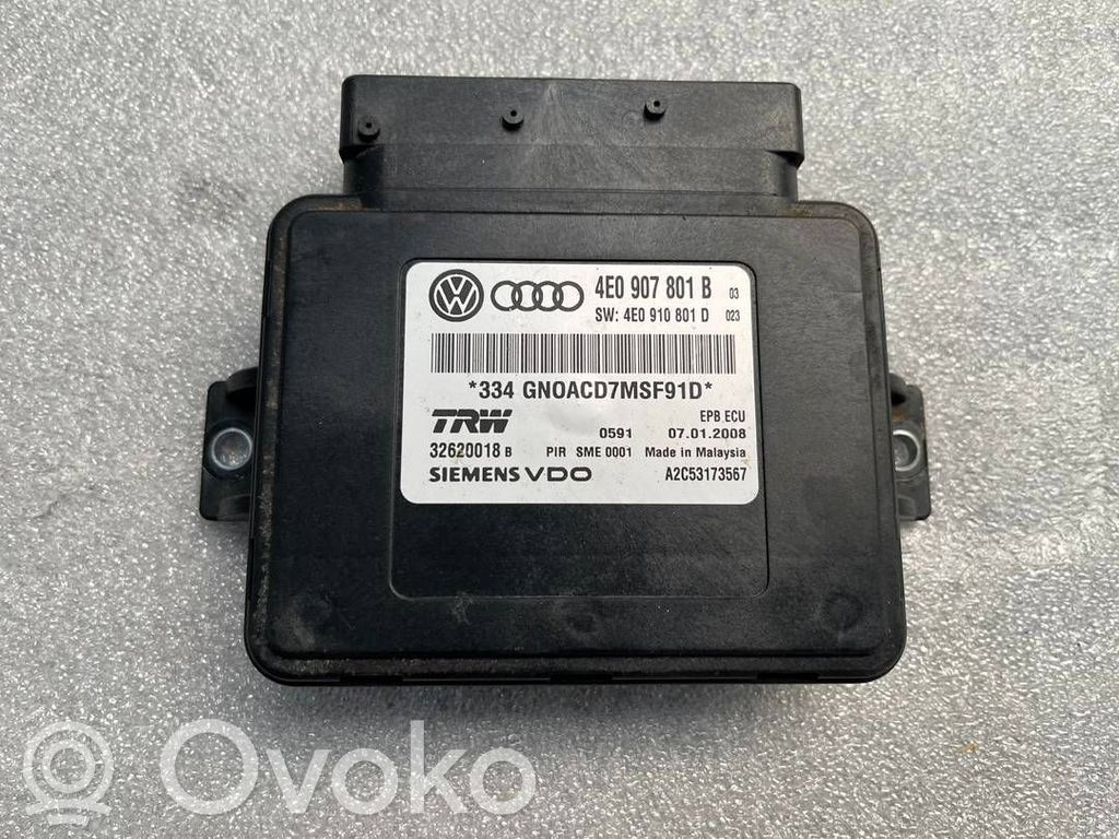 Audi A8 S8 D3 4E Hand brake control module 
