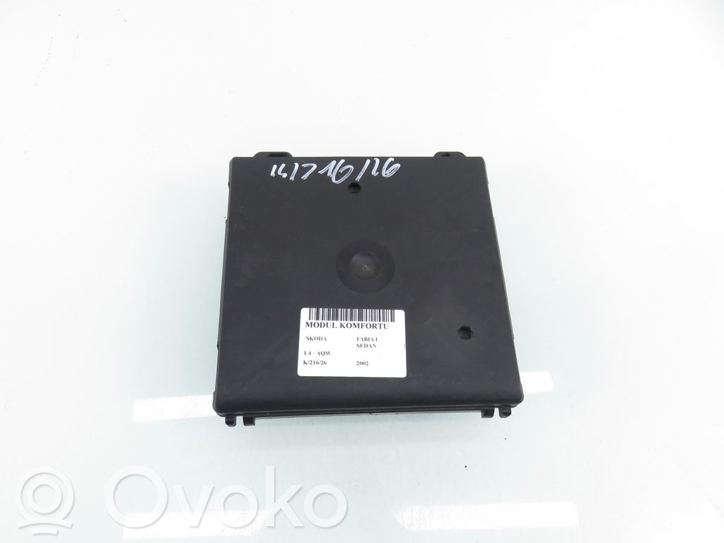 Skoda Fabia Mk1 (6Y) Modul de control caroserie central