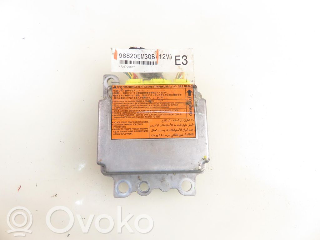 Airbag control unit/module   98820EM30B,98820EM30B