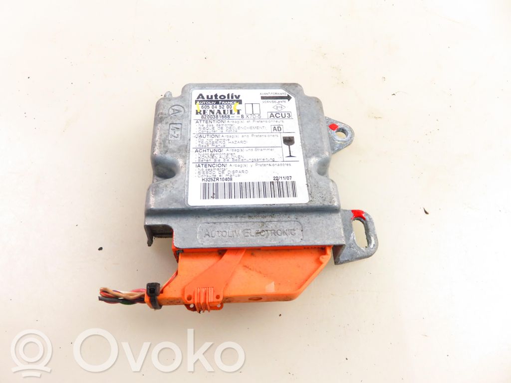 Turvatyynyn ohjainlaite/moduuli   605045200,605045200
