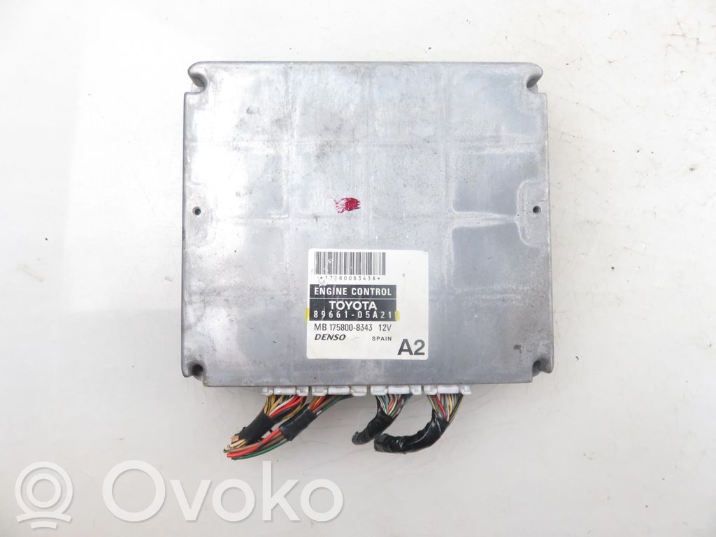 Toyota Avensis T250 Sterownik / Moduł ECU 