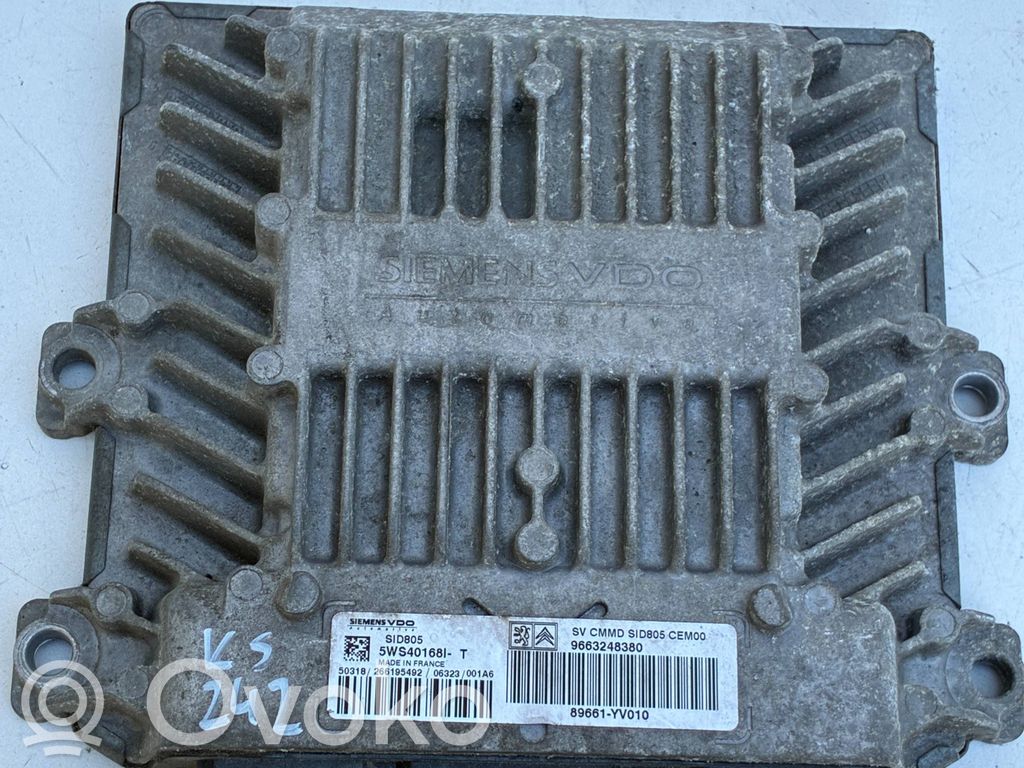 Engine control unit/module   9663248380,89661YV010,5WS40168IT