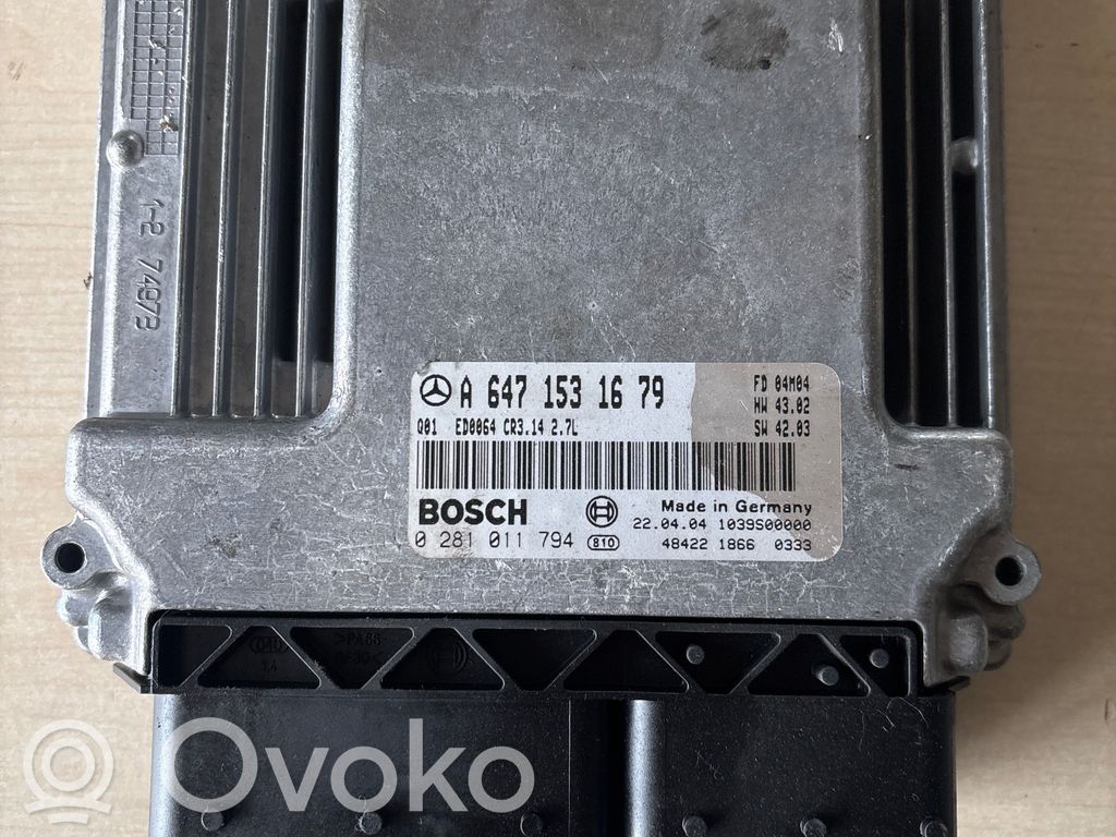 Mercedes-Benz E W211 Engine control unit/module 
