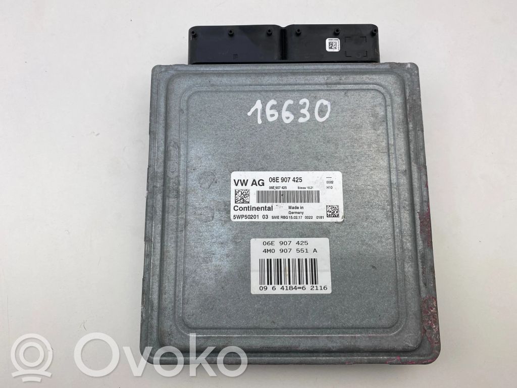 Engine control unit/module   4M0907551A,06E907425,5WP5020103