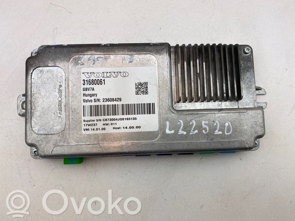 Volvo S90, V90 Module de contrôle caméra arrière 